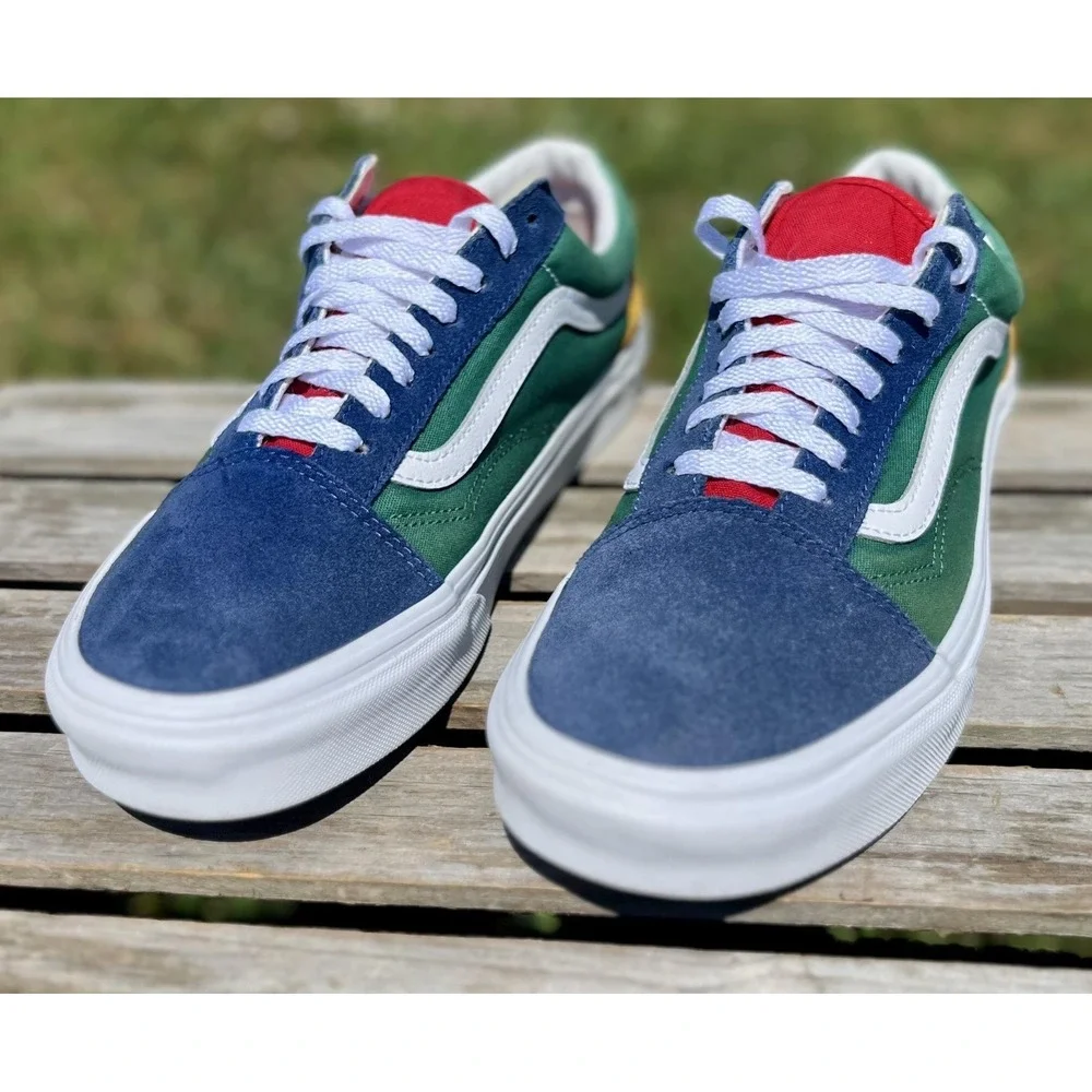 Vans Old Skool Shoes Mens Size 9.5 Skate Canvas Sneakers Classic Low Top Casual‎